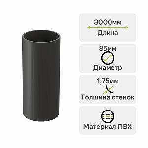 Docke ПРЕМИУМ Труба водосточная 3000мм Графит