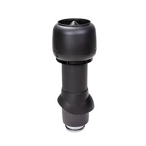 Вентиляционная труба Vilpe 125/160ИЗ/500 с колпаком (вытяжка) черный 734402