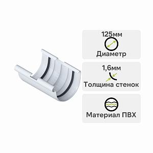 Муфта желоба Альта-Профиль Элит ПВХ Белая