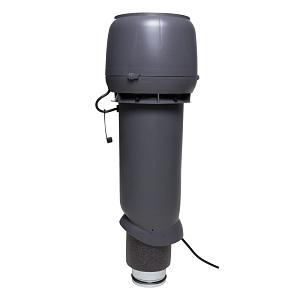 Вентиляционная труба Vilpe E190 P/125/700 вентилятор с шумопоглотителем 0-500 м3/час серый 73537