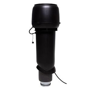 Вентиляционная труба Vilpe E190 P/125/700 вентилятор с шумопоглотителем 0-500 м3/час черный 73532